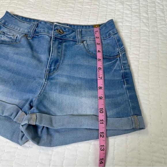 Wax Jean Butt, I Love You Light Blue Denim Women's Shorts - Picture 4 of 10